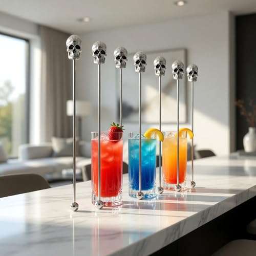 6 Pcs 7.5'' Metal Stir Sticks