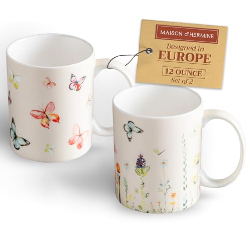 Coffee Mug with Handles Tea Cups (2 Count)
