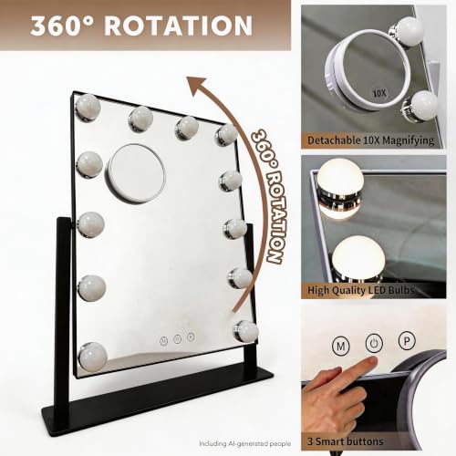 Makeup Vanity Mirror with Lights (9 Count)
