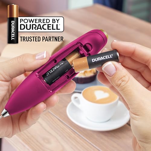 Powerful Milk Frother Wand With Duracell Batteries