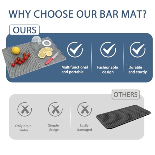 Foldable Bar Mat 18x12 inch