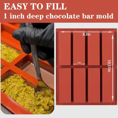 8 Cavity Silicone Molds For Food (8 Count)