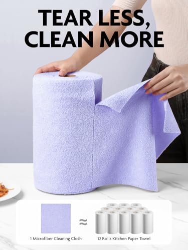 Microfiber Cleaning Cloth Roll (75 Count)