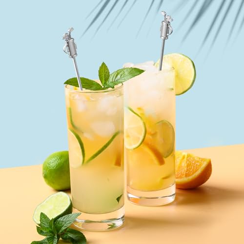 20 Pcs Metal Golf Cocktail Stirrers Swizzle Stir Sticks 7.87 Inch Reusable Drink Stirrer Sticks Party Decorations Party Clubhouse and Outing Decorations (20 Count)