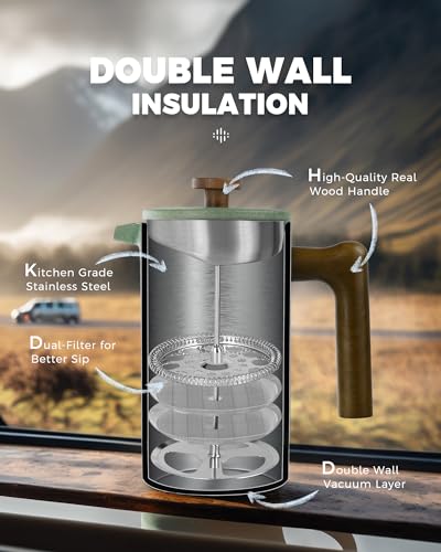 POLIVIAR French Press Coffee Maker
