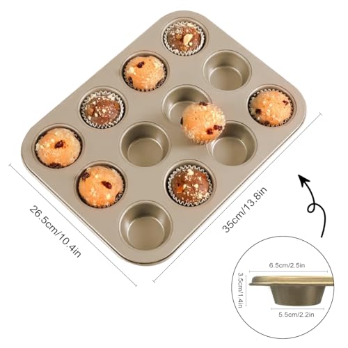 2er Set Muffinblech 12 Mulden (2 Count)