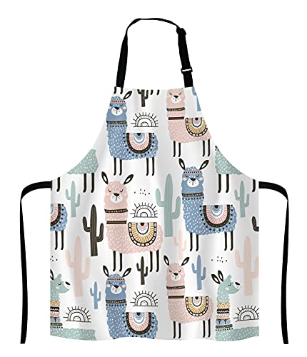 llama Kitchen Cooking BBQ Chef Apron
