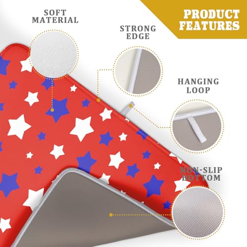 Fourth of July Independence Memorial Dish Drying Mat for Kitchen Counter