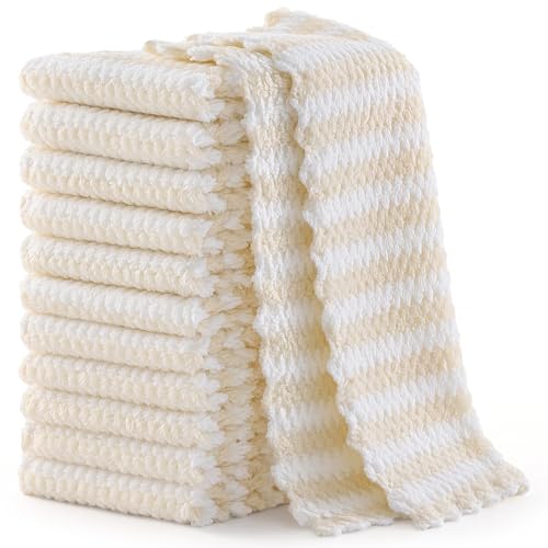 12 Pack Coral Velvet Dish Cloths (12 Count)