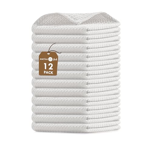 Waffle 12 Pack Dish Cloths (12 Count)