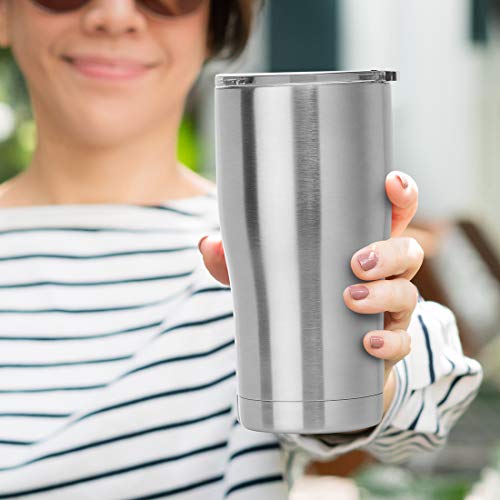 20oz Tumbler with Lid Stainless Steel Tumblers Bulk (4 Count)