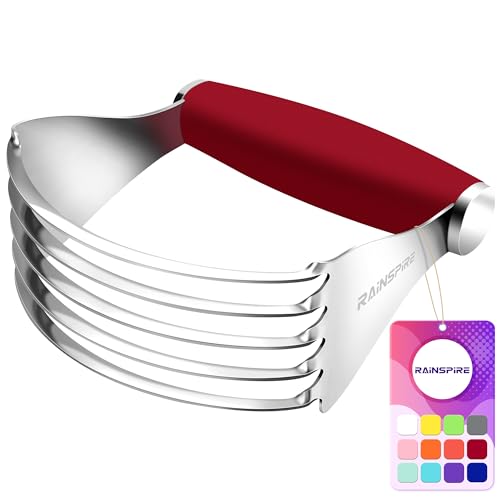 Large Pastry Cutter For Baking Durable Pastry Blender Dough Cutter Red