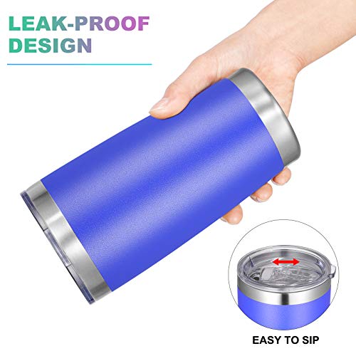 20oz Tumbler with Lid and Straw Stainless Steel Tumbler Cup Bulk Vacuum Insulated Double Wall Travel Coffee Mug Powder Coated Coffee Cup (12 Count)