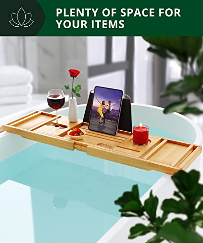 Premium Foldable Bathtub Tray Caddy