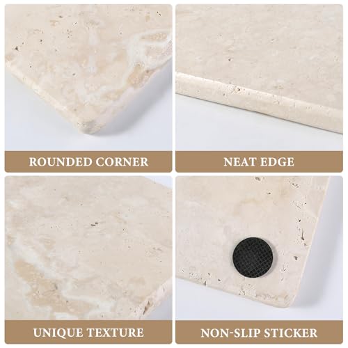 Natural Travertine Marble Cutting Board for Kitchen Counter