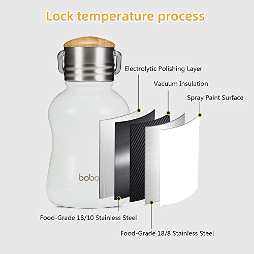 Mini Vacuum Insulated Water Bottle With Bamboo Lid