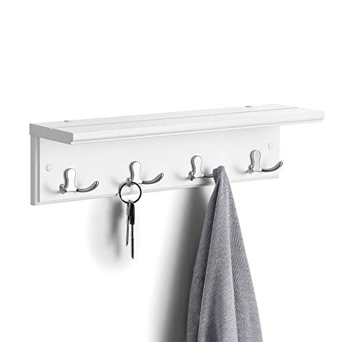 Wall Mounted Coat Rack with Shelf