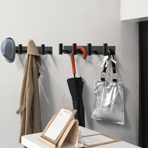 2PACK Hat and Coat Wall Mount Rack (2 Count)