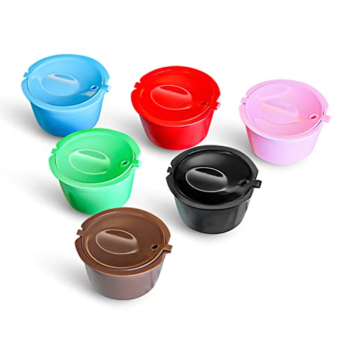 Colorful Refillable Capsules Pods (6 Count)