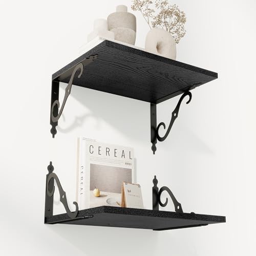 12 Inch Deep Floating Shelves for Wall (2 Count)