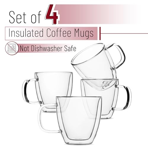 BTaT Double Walled Espresso Cups (4 Count)