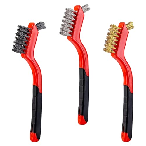 3Pcs Mini Wire Brush Set
