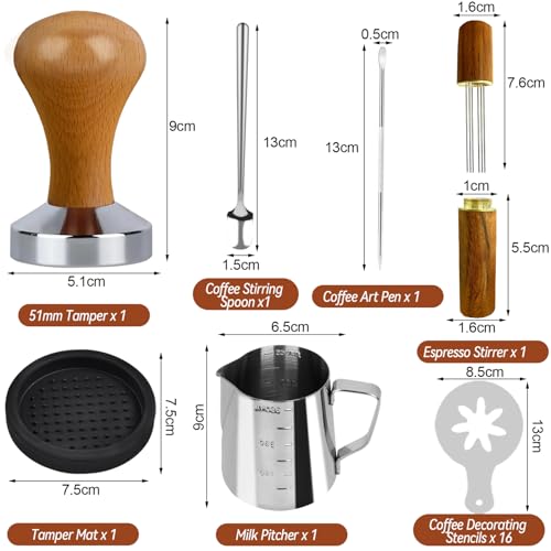 22 PCS Espresso Tamper Set