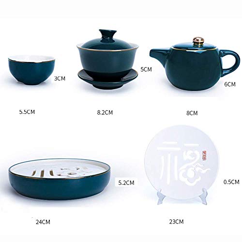 Tea Sets Tea Cup Teapot Set With Tray And Gift Box 11 Piece Porcelain Kung Fu Tea Set For 8 Persons Home And Gift Use For Household