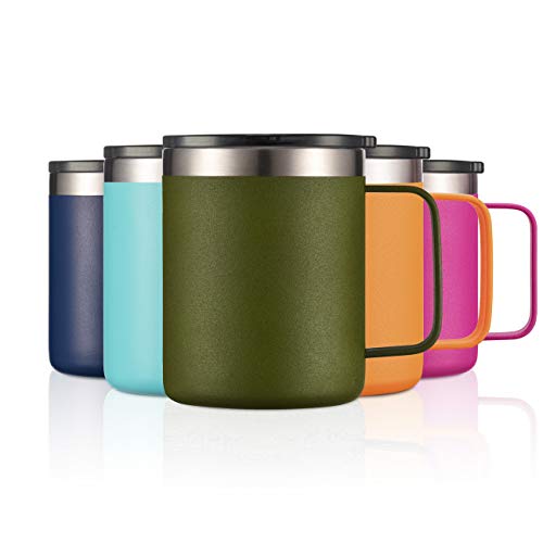 12 oz Insulated Travel Coffee Mug with Handle