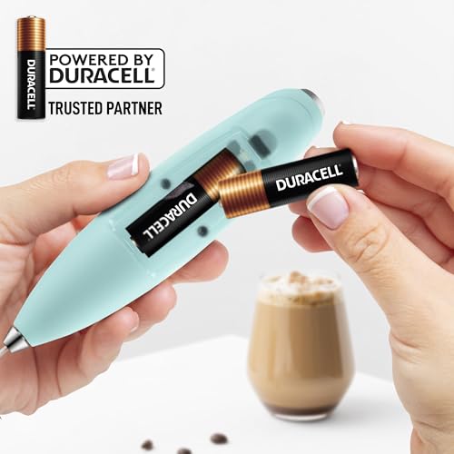 Powerful Milk Frother Wand With Duracell Batteries