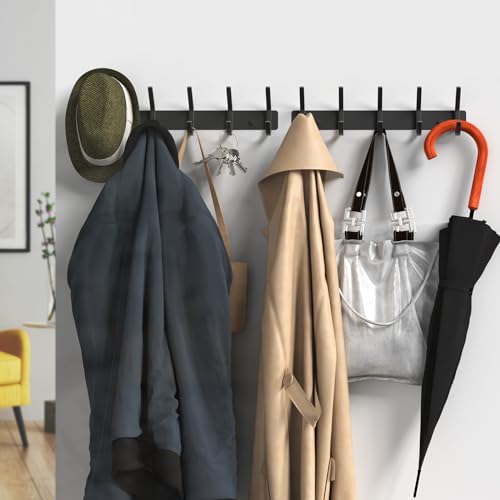 Wall Hooks Heavy Duty Aluminum Towel Hooks for Hanging Coat (2 Count)