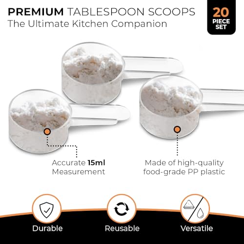 20 Pack Tablespoon Measuring Spoons