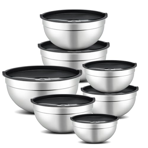 7 Piece Mixing Bowls with Lids Set (7 Count)