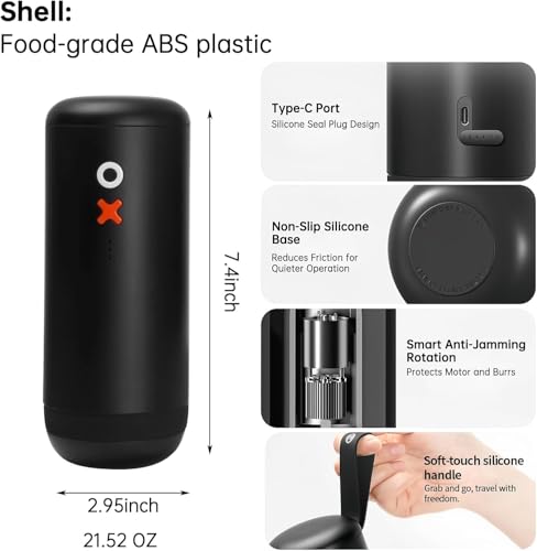 Timemore OX Burr Portable Coffee Grinder Electric Quiet Conical Burr