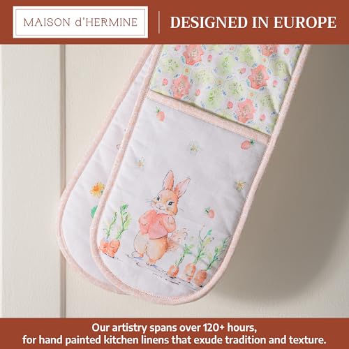 Double Oven Mitts 100% Cotton Double Oven Glove