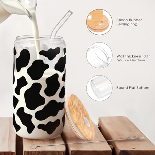 Cow Glass Can