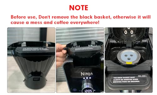 Stainless Steel Reusable K Cups Compatible with Ninja Coffee Maker