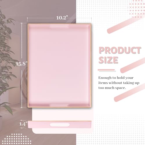 Pink Decorative Tray for Coffee Table