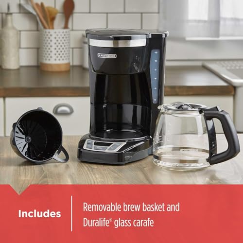12 Cup Drip Coffee Maker with Vortex Brewing