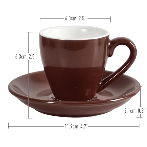 Porcelain Espresso Cup with Saucer