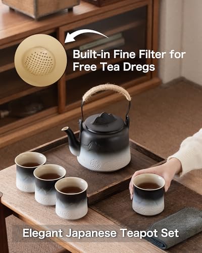 Japanese Tea Set with 4 Cups