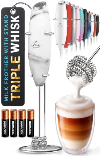 Powerful Milk Frother Wand With Duracell Batteries