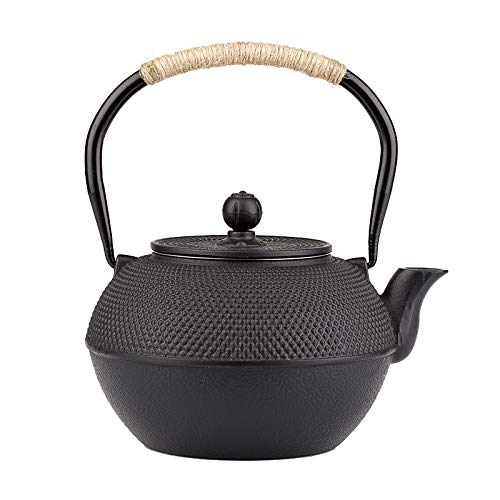Black Cast Iron Teapot
