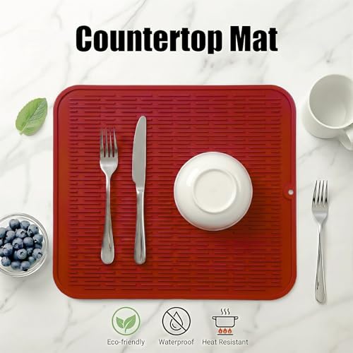 Silicone Dish Drying Mat for Multiple Usage