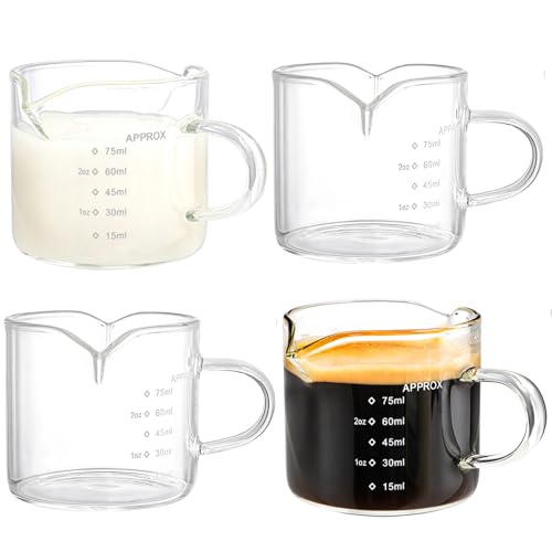 4 Pack Measuring Cups Espresso Shot Glasses
