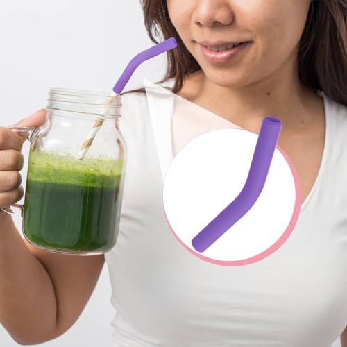 6pcs Food Grade Silicone Straw Tips (6 Count)