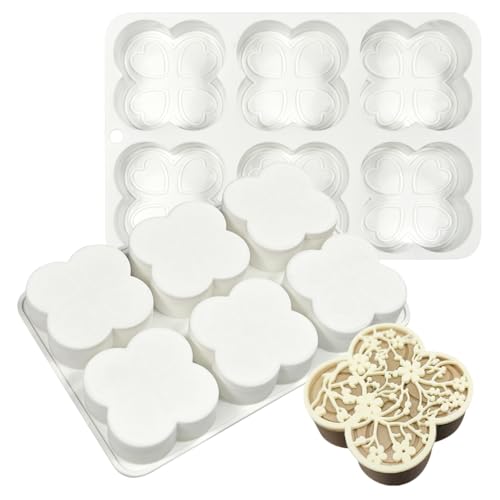 Four Leaf Clover Shape Silicone Mold Cake Mould Cone Mousse Dessert Decorating Tools Kitchen Accessories