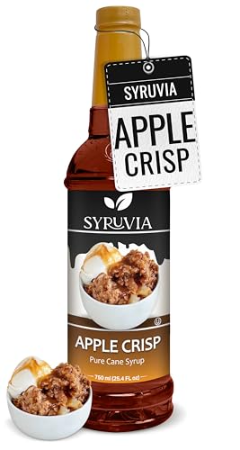 Coffee Syrup Apple Crisp Flavored Syrup for Drinks (25.4 Fl Oz)