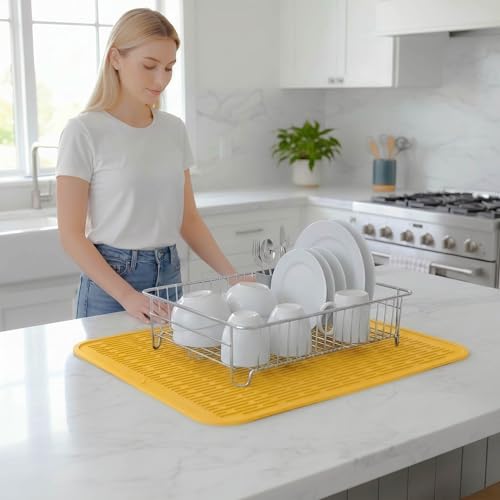 Silicone Dish Drying Mat for Multiple Usage
