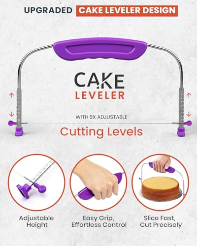 250 PCs Aluminum Cake Decorating Tools Kit with 12" Metal Turntable & Knife set